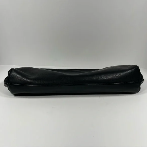 Rosie Pope Maternity Soft Black Leather Diaper Clutch - Picture 11 of 15